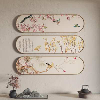 新中式装饰画3D模型下载